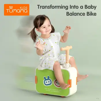 Didelis Dydis Blokai 2-in -1 Kūdikių Balansas BikeTable Daugiafunkcinis Sulankstomas Building Block Lentelėje žaislų, vaikiškų