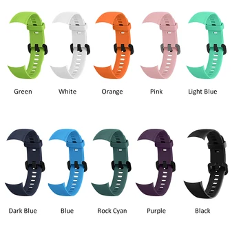 Smartwatch Juosta Pakaitinis silikagelis Apyrankę, Dirželį Juosta Reikmenys Žiūrėti Smart Juosta Rankogaliai dėl Garbės Juosta 5 10 spalvų