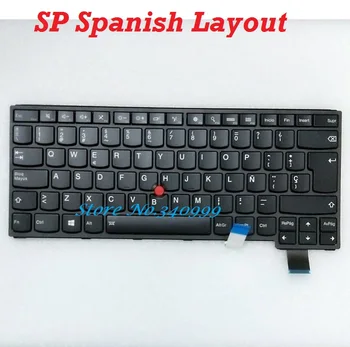 Nemokamas pristatymas Naujos SP klaviatūra Lenovo ThinkPad S3 Jogos 14 MT 20DM 20DN 00HW810 SN20F98461 ispanijos Apšvietimu Teclado