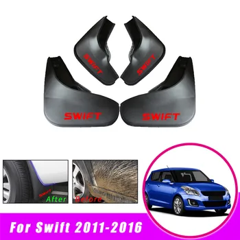 Priekinės Galinės Purvo Atvartais Už Suzuki Swift 2011 2012 2013 2016 Sparnas Splash Apsaugai Mudflaps Purvasargių Automobilių Reikmenys 4PCS