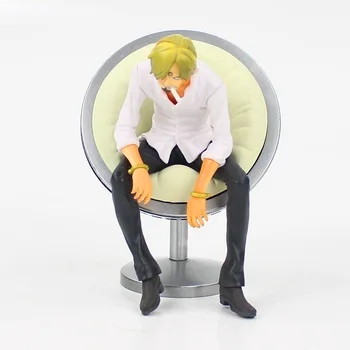 12cm Vienas Gabalas Vinsmoke Šeimos Duomenys Sanji Reiju Ichiji Niji Yonji Sėdi ant Kėdės DXF Grandline Žmogus Serijos Anime Modelis Žaislai