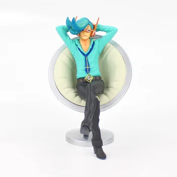 12cm Vienas Gabalas Vinsmoke Šeimos Duomenys Sanji Reiju Ichiji Niji Yonji Sėdi ant Kėdės DXF Grandline Žmogus Serijos Anime Modelis Žaislai