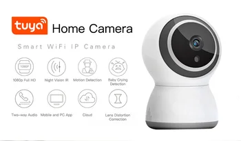 WOFEA Tuya 1080P 2MP, WIFI, IP Kamera, Wireless Stebėjimo HD VAIZDO Home Security Wifi Babby Stebėti P2P Naktinio Matymo