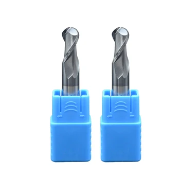 Kamuolys nosies Pabaiga malūnas 2 Fleita HRC50 Karbido endmills Frezavimo Cutter EndMill mašina, pjovimo įrankiai, R4*60
