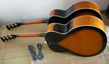 Kinija gitara gamyklos užsakymą naujų Su žvejys Pikapas J200 akustinė gitara sunburst sandėlyje 8yue6