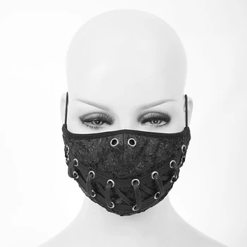 Velnias Mados Steampunk Vyrų Ir Moterų, Juoda Kniedės Kaukė Anti-dulkių Cosplay Šalies Kaukė Reguliuojamas Lankelis Halloween Mask