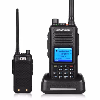 Baofeng dmr DM-1702 GPS walkie talkie, balso įrašymo vhf uhf du būdu radijo dual band 136-174 & 400-470MHz skaitmeninis kumpis radijo