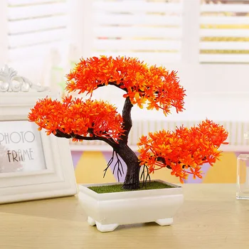 Pušis Modeliavimas Gėlių Dirbtinis Augalas Bonsai Netikrą Žalia Vazoninių Augalų Ornamentais Namų Dekoro Amatų