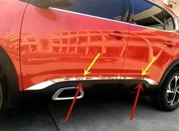 Už Citroen C5 AIRCROSS 2017-2020 nerūdijančio plieno korpusas apdaila, automobilių durų dekoratyvinės plokštės Bagažinės dekoratyvinės juostelės automobilių reikmenys