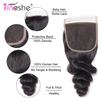 Tinashe Peru Plaukų Ryšulius Su Uždarymo Prarasti Banga Ryšulius Su Hd Skaidrus Nėriniai Uždarymo Žmogaus Plaukų 3 Ryšulius Su Uždarymo