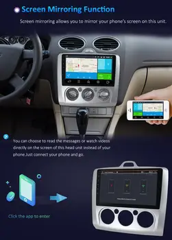 Bosion Android 10.0 Quad Core Automobilio Radijo Grotuvas GPS Navi 