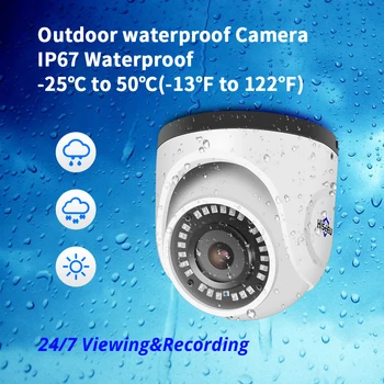 Hiseeu 4K POE IP Camera Garso 8MP Vandeniui Patalpų Tinklo Kupolas Apsaugos VAIZDO Kameros IR H. 265 CCTV Vaizdo Stebėjimo Onvif