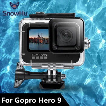 SnowHu už Gopro Hero 9 Black nustatyti 60M po vandeniu Vandeniui Atveju Fotoaparatas, Nardymo Būsto tvirtinimas GoPro Aksesuaras GS94