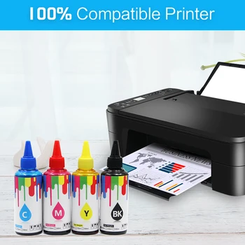 100ML Dye ink Epson Stylus T22 TX120 NX125 spausdintuvo rašalas