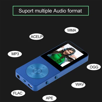 IQQ X1 MP3 Grotuvą 8GB Mini Nešiojamieji Automobilinis Muzikos Grotuvas su Garsiakalbiu Skaityti Radijas FM Paramos APE/AAC/FLAC/OGG/WMA TF Kortelė