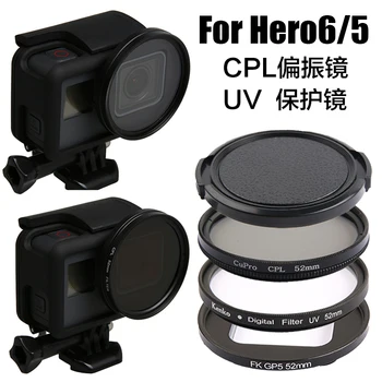 Vaizdo kameros Filtrai Hero5 Hero6 Hero7 Vandeniui atsparus UV Filtras CPL Star Spalvų Filtrų Rinkinys GoPro Hero 5 6 7 Veiksmo Kameros