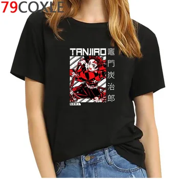 Karšto Japonų Anime Demon Slayer Grafinis Tees Vyrų Harajuku Animacinių filmų Streetwear Kimetsu Nr. Yaiba Juokinga Unisex Marškinėliai T-shirt Vyrai