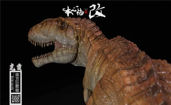 Sandėlyje 1:35 Nanmu Giganotosaurus Behemoth Dinozaurai Žaislas, Lėlė Kilnojamojo Žandikaulio Ruda Raudona Spalva Be Pagrindo