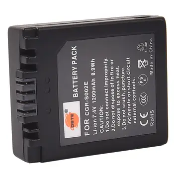 DSTE CGR-S002E Įkrovimo Baterija (akumuliatorius skirtas Panasonic LUMIX DMC-FZ5 DMC-FZ10 DMC-FZ20 DMC-FZ2 DMC-FZ4 Fotoaparatas