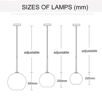 Šiuolaikinės Šiaurės šalių stiklo pakabukas šviesos diodų (LED) E27 gradiento spalvos loft kūrybos kabo lempa namų miegamąjį kambarį, restoranas, parduotuvė