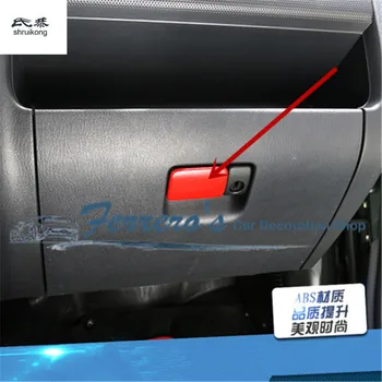1PC ABS chromuotas 2009-m. Suzuki Jimny automobilių dangčiai pilotu Saugojimo spintelę apdailos blizgančiais