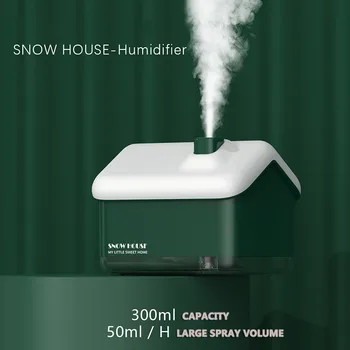 MOTAWISH Mini Naujas Sniego Namus Mažų Oro Drėkintuvas USB Rūko Miegamasis Kūrybos Kalėdų Dovana Drėkintuvas