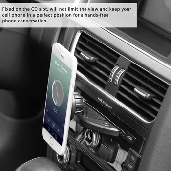 POWSTRO dėklę Magnetinio Telefono Laikiklis Automobilyje Mount Turėtojas Stovėti 360 Laipsnių Sukimosi iPhone 8 7 Samsung GPS Xiaomi