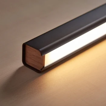 Šiuolaikinės Ilgai Medienos LED Pakabukas Iights Apšvietimo Šiaurės Minimalistinio Aliuminio paprastas Pakabukas Lempa, Restoranas, Miegamojo Puošimas Luminarie