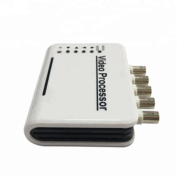 TEXOSA 4 Kanalų VAIZDO Spalvų Vaizdo Quad Splitter Switcher Fotoaparato Procesorius Sistemos Komplektas su Nuotolinio Valdymo 5 BNC Adapteris