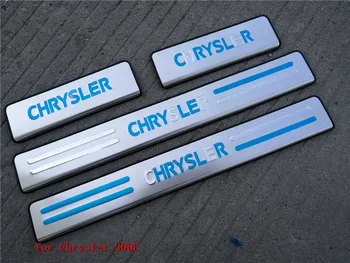 2011-m. Chrysler 300C aukštos kokybės Nerūdijančio Plieno Pusės Durų Slenksčio Nusitrinti Plokštė Slenksčių Apdailos Automobilių stilius