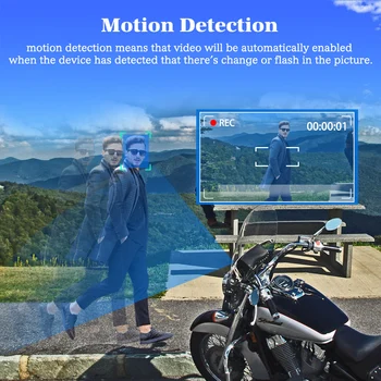 Brūkšnys-Cam Motociklo DVR Vandeniui Dvigubo Objektyvo Vaizdo įrašymas Galinė Kamera 1080P Full HD G-Sensor Ciklo Įrašymo, Judesio Aptikimo
