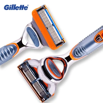 Gillette Fusion Power Skustuvas, Skutimosi Mašina Vyrai Susiduria su Barzda, Plaukai Pjovimo Plaunamas Skustuvas Baterija 5 Sluoksnių Ašmenys 1Pack