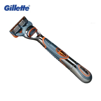 Gillette Fusion Power Skustuvas, Skutimosi Mašina Vyrai Susiduria su Barzda, Plaukai Pjovimo Plaunamas Skustuvas Baterija 5 Sluoksnių Ašmenys 1Pack