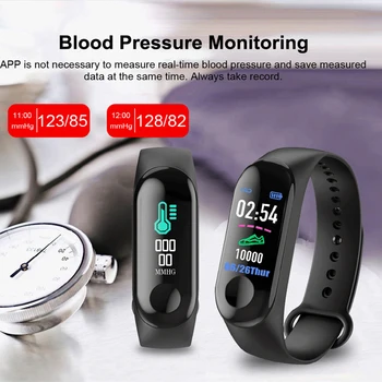 M5 Smart Žiūrėti Fitness Tracker Smart Band Apyrankę, Širdies Ritmas, Kraujo Spaudimas 