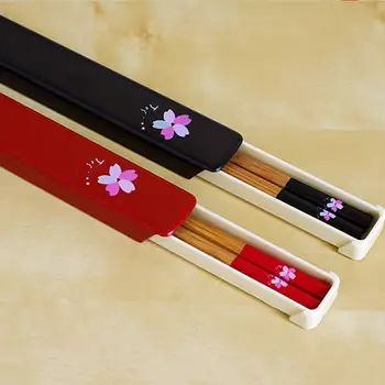 DoreenBeads Japonija Stiliaus ekologiškos Medinės Lazdelės 20cm sakura Sakura Atspausdintas Dovanų Mėgėjams Mergaitės Namų Virtuvėje 1Set