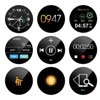 LEMFO LEM1 Pedometer Miego Stebėjimo Sporto Smart Laikrodis Adsorbcijos Nemokamai Sinchronizuoti Telefono Knygą, skirtą 