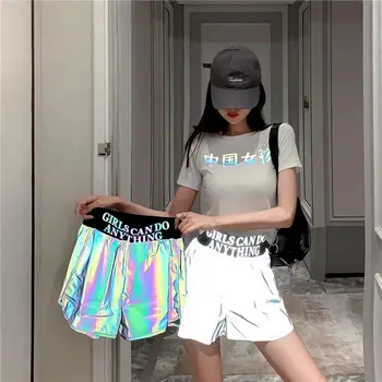 NiceMix atspindintis viršūnes tees laiškas trumpas kelnes dviejų dalių rinkinys moterims streetwear moteriški drabužiai preppy vasaros atitikimo rinkiniai