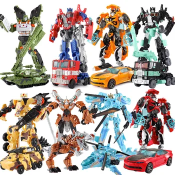 Naujas Anime 16 stiliaus Transformacijos 4 Automobiliai Robotai Žaislas pvc Veiksmų Skaičiai Brinquedos Klasikinis modelis, Žaislai berniukams, dovanos juguetes