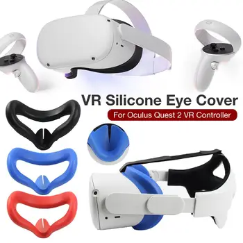 Minkšta Silikoninė Akių Kaukė Padengti Oculus Quest 2 VR Akiniai, Unisex Kovos su prakaito Šviesos Blokavimas Akių danga Padas Oculus Quest2 Vr