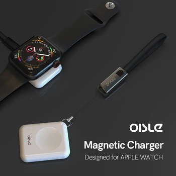 OISLE Mini Nešiojamą USB Belaidį Kroviklį(ne baterija) Greitai Magnetinio įkrovimo dokas Serijos 4 5 4 3 2 1 Adapteris iwatch Įkroviklis