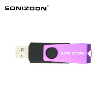 SONIZOON USB flash drive 3.0 pen drive 16GB 32GB 64GB 128GB stabilus didelės spartos Violetinė asmeninį U disko Nemokamas pristatymas