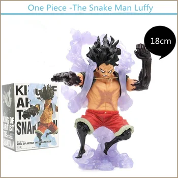 Anime One Piece Karalius Menininkas Gyvatė Vyras Luffy Snakeman Vienas Gabalas Beždžionė D Luffy Pavara 4 Pav PVC Kolekcines Modelis Žaislas