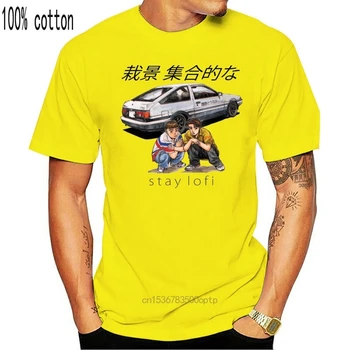 Naujausias 2019 Mados Nauja Pradinė D Pradinis LoFi ToyoTRUENO AE86 Automobilių Dovana T-shirt