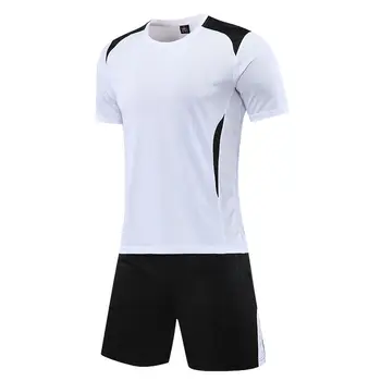 Prekės vyriškos sportinės aprangos komplektas, trumpomis rankovėmis sportas sportas marškinėliai vyrai veikia 2vnt tiktų futbolas, sporto salė sporto vyrų t-marškinėliai+šortai rinkiniai