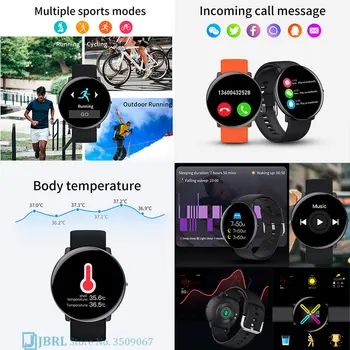 Plono Smart Watch Moterys Vyrai Smartwatch Elektronika Smart Laikrodis 
