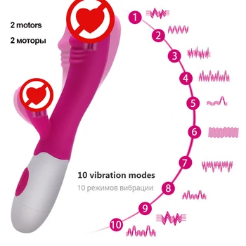 Vibruojantys G-Spot Rabbit Vibratorius 30 Greičio Dildo - Suaugusiųjų Sekso Žaislai Klitorio Stimuliatorius, skirtas Vibratorius Moterims Massager Sekso Žaislai