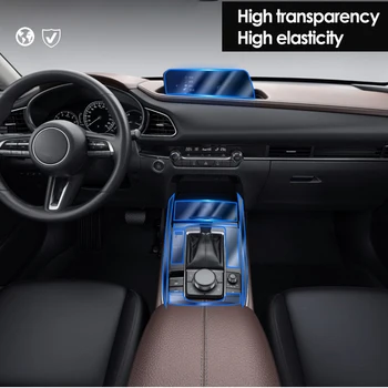 Už Mazda CX30 Priedai CX-30 TPU Skaidrios Plėvelės Automobilio prietaisų Skydelyje Kino Ekrano Apsaugos Lipdukas Anti-scratch Dešinėje pusėje