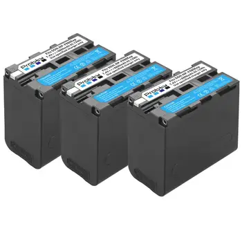 2 x USB Išvestis 8800mAh NP-F970, Baterija su LED Maitinimo Indikatorius Sony NP-F970, NP-F975, NP-F960, NP-F950, NP-F930, DCR, DSR