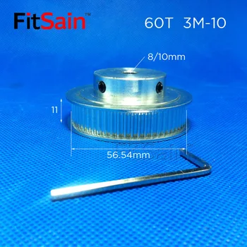 FitSain-3M 15T:60T 1:4 skriemulys, sinchroninio varantys Laiko juosta mažinimo dažnių juostos plotis 10 skylių 5-6-6.35-8mm