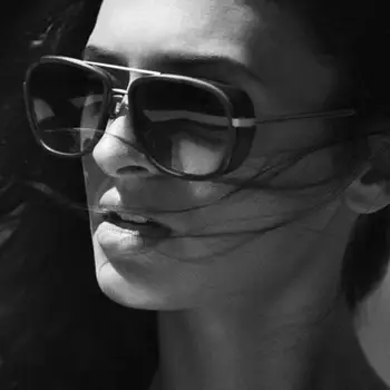 LongKeeper Geležinis Žmogus TONY Stark Akiniai nuo saulės Vyrams Danga Objektyvas retro Vintage Dizaineris Saulės akiniai Oculos Masculino Gafas de UV400